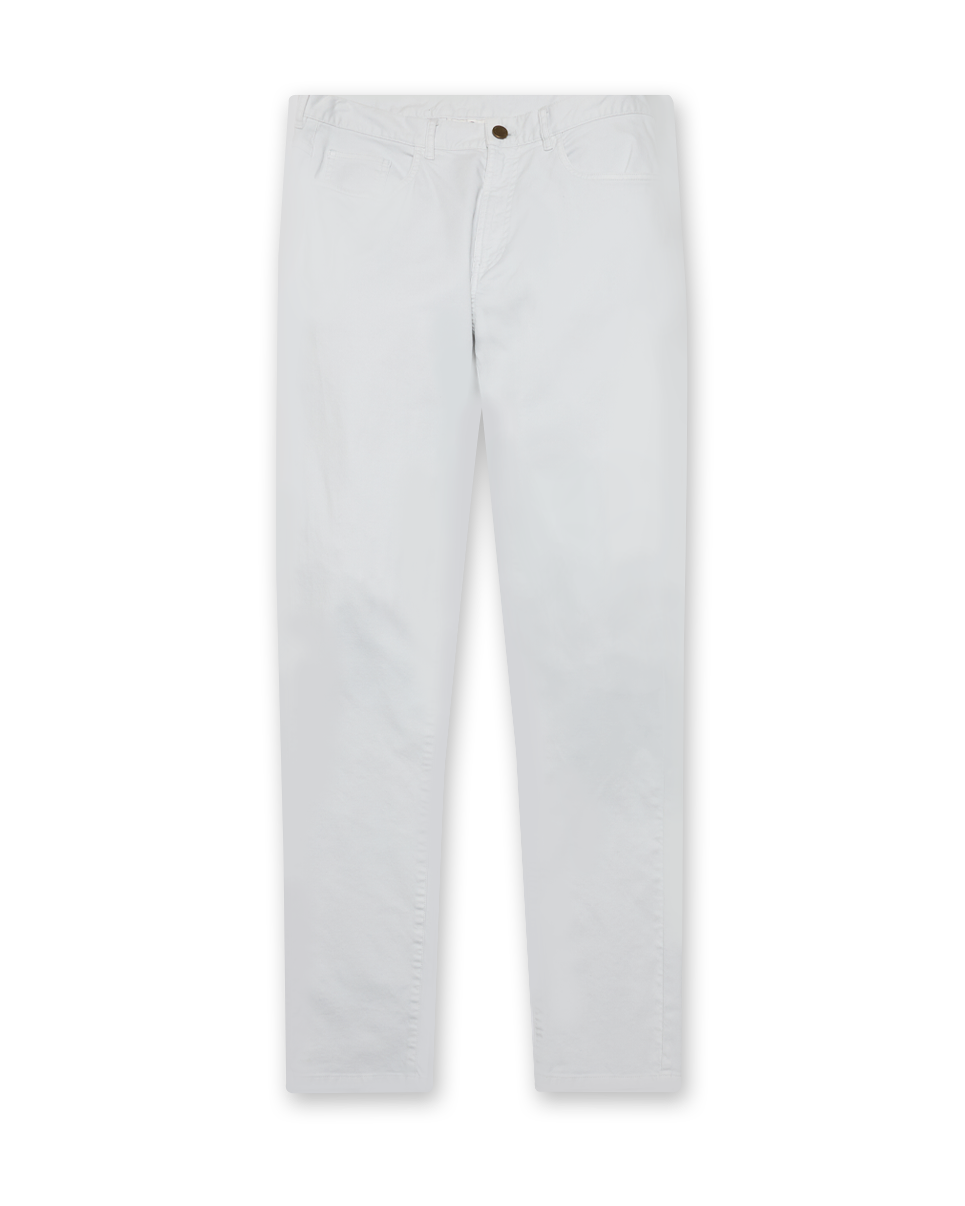 Straight Down Claremont Five Pocket Twill Pant - Silver