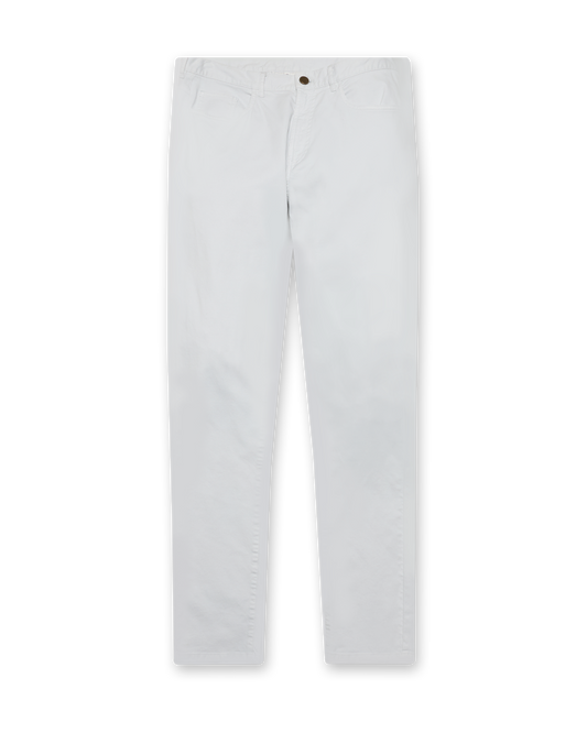 Straight Down Claremont Five Pocket Twill Pant - Silver