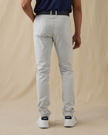 Straight Down Claremont Five Pocket Twill Pant - Silver