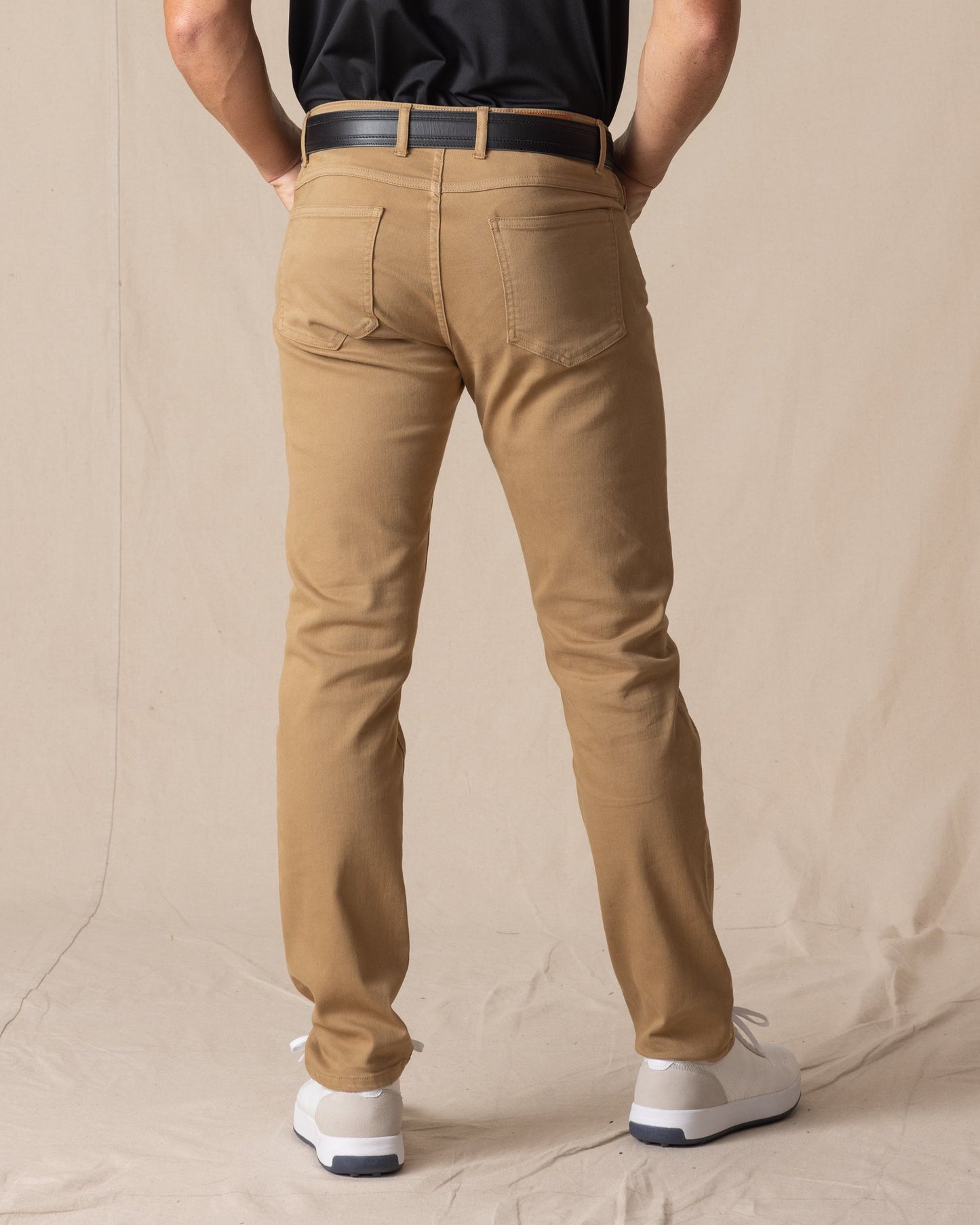 Straight Down Claremont Five Pocket Twill Pant - British Khaki