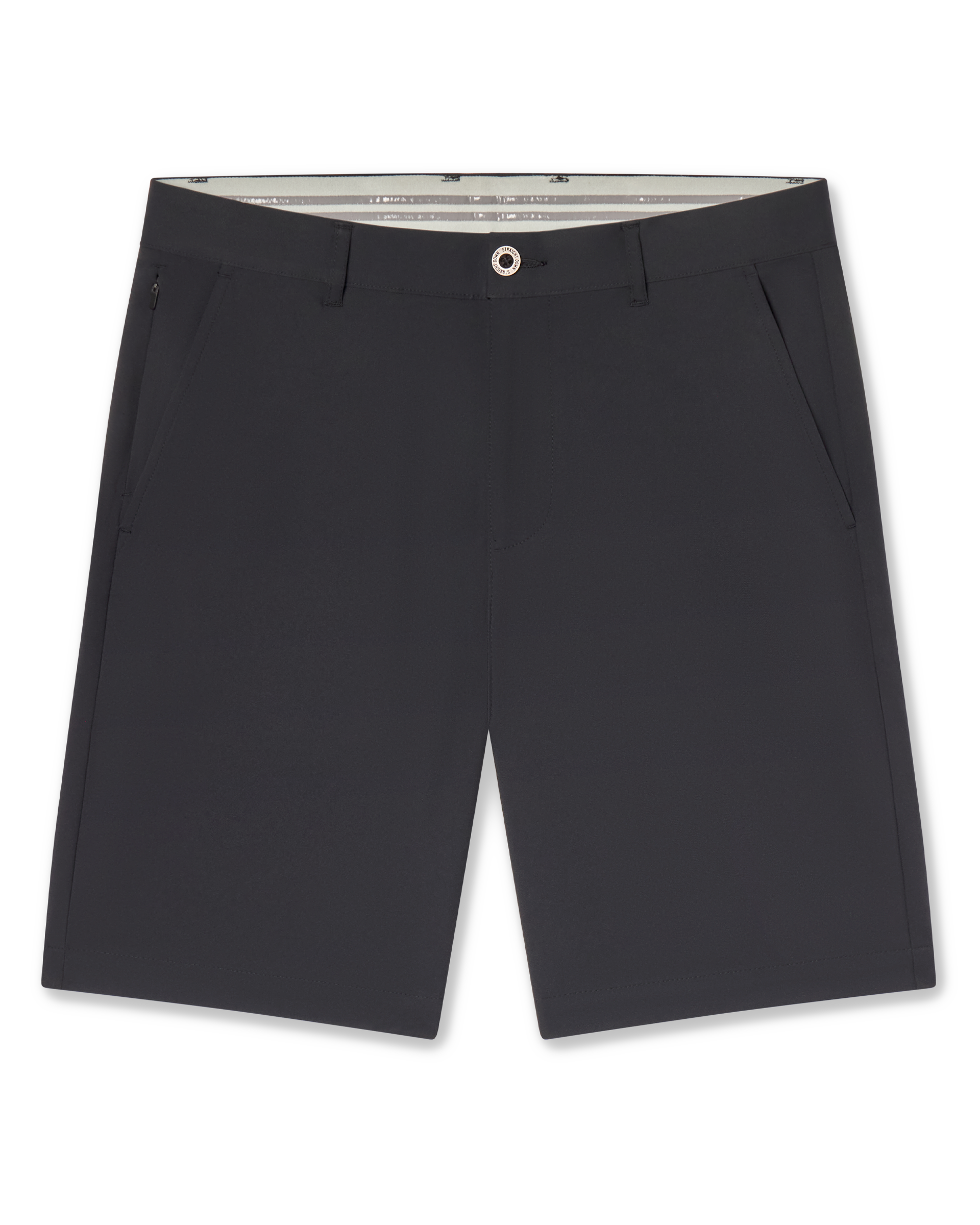 Straight Down Maverick Twill Short - Black