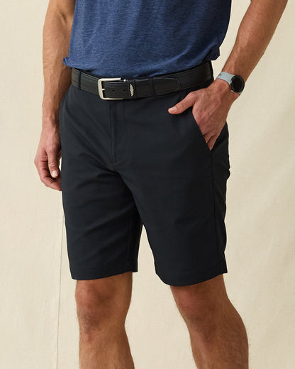 Straight Down Maverick Twill Short - Black