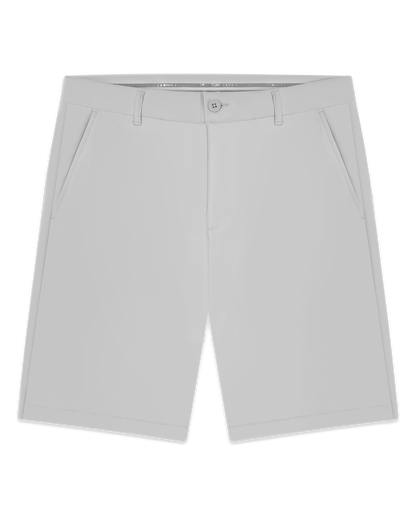 Straight Down Maverick Twill Short - Silver