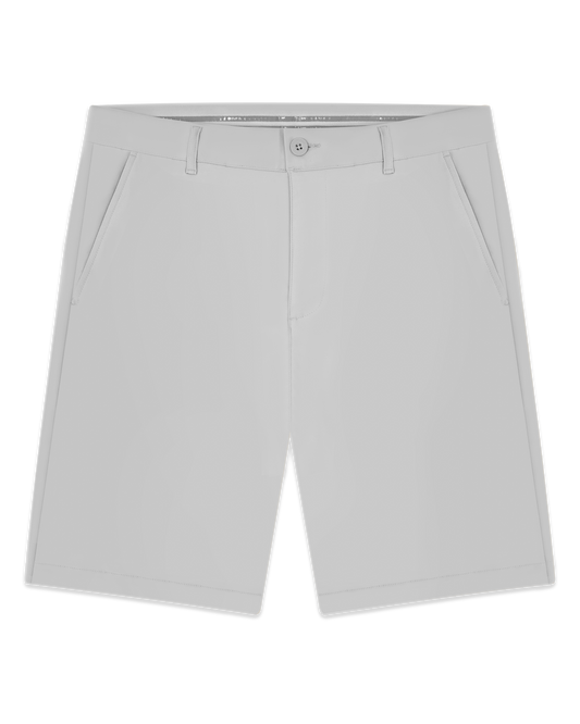 Straight Down Maverick Twill Short - Silver