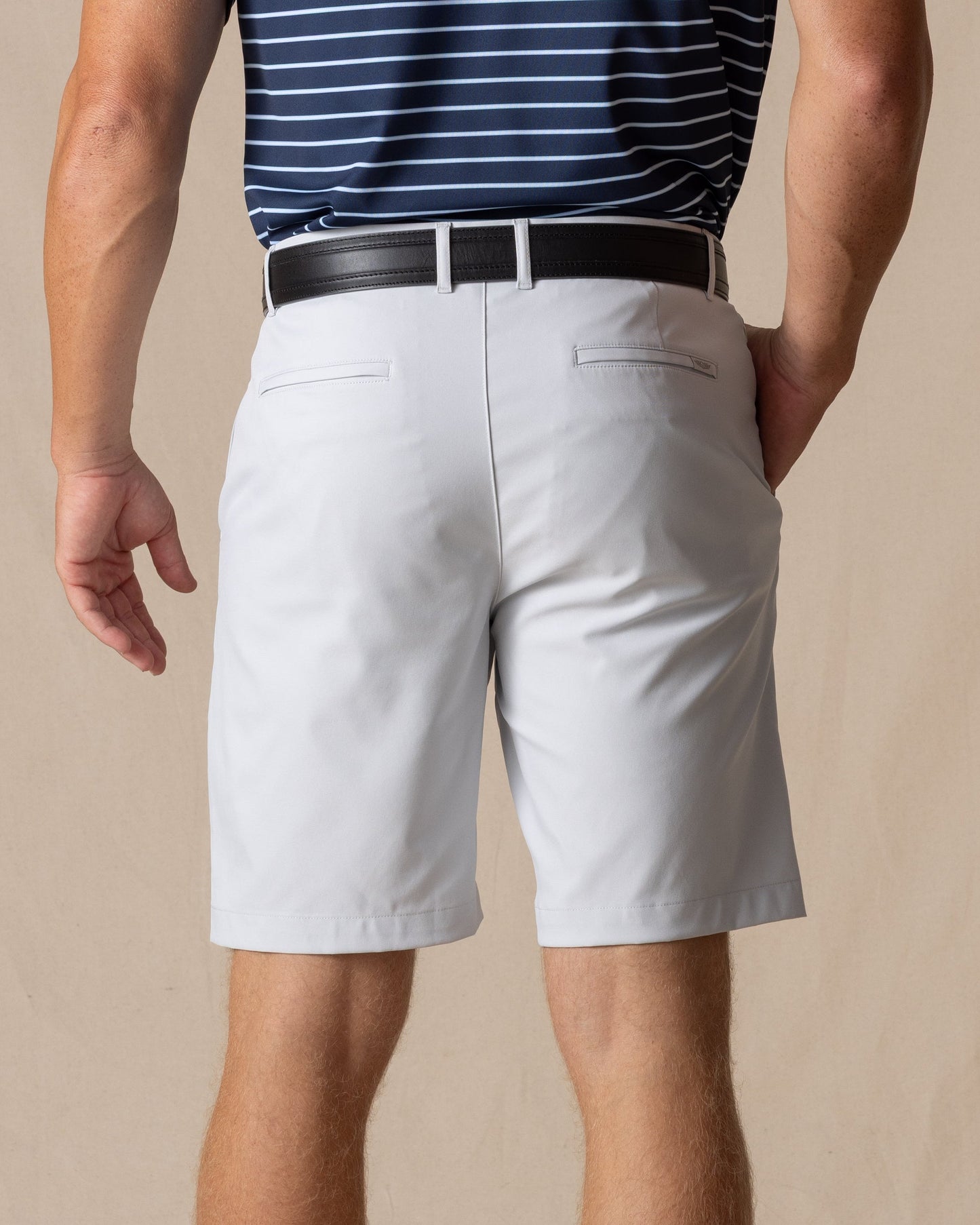 Straight Down Maverick Twill Short - Silver