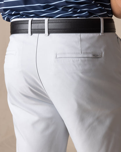 Straight Down Maverick Twill Short - Silver