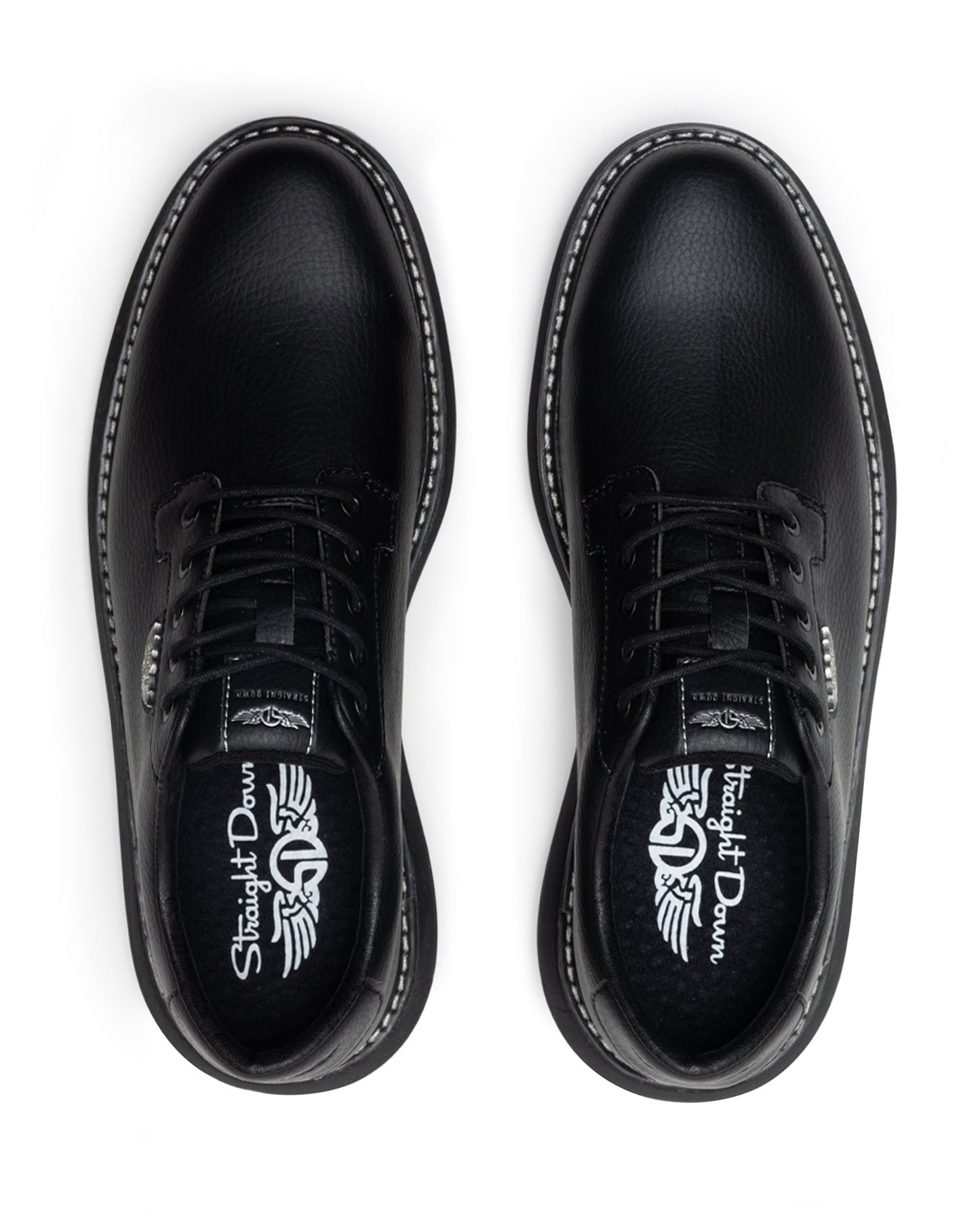 Straight Down Derby Shoe - Black