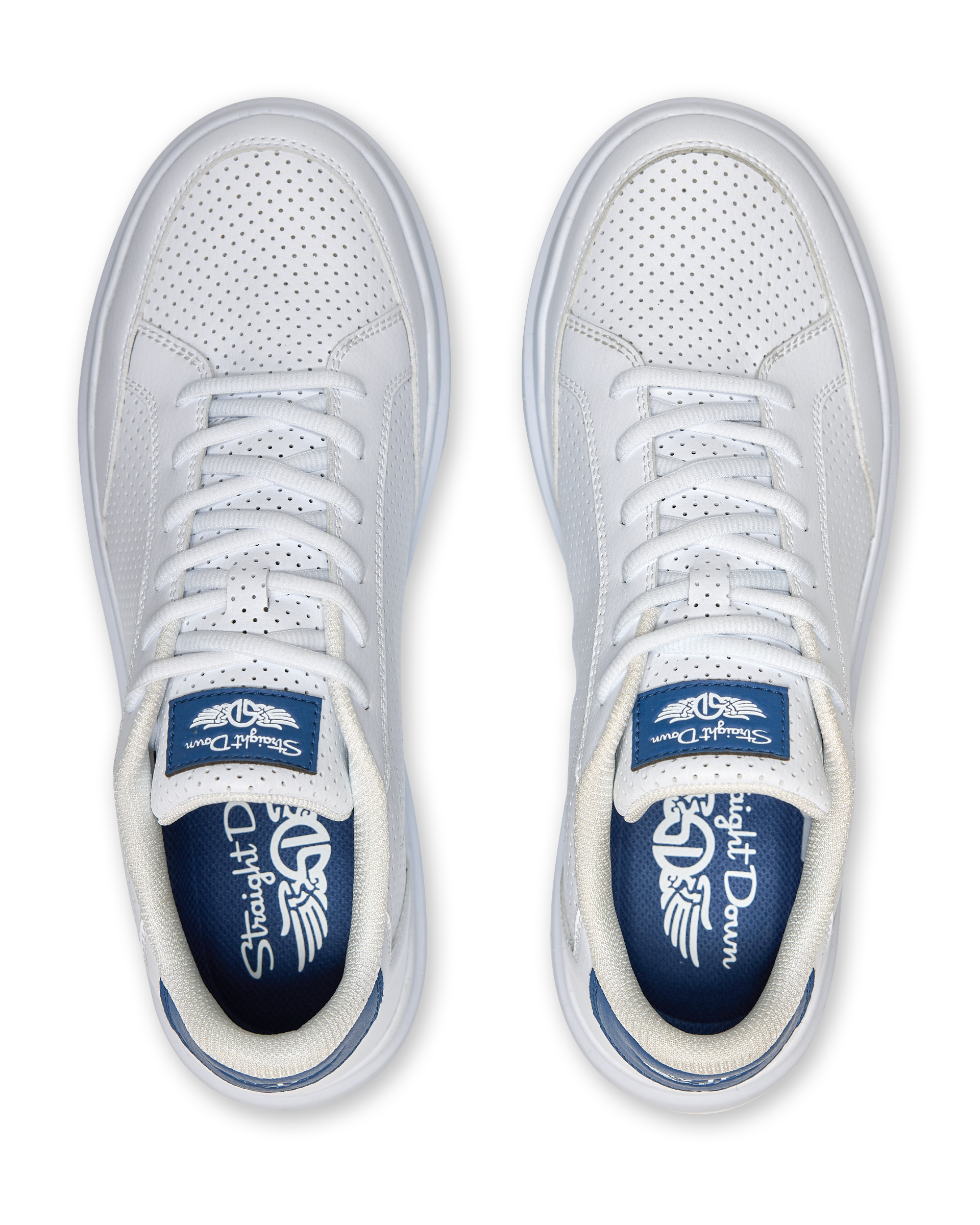 Straight Down Cruise Perforated Sneaker - White