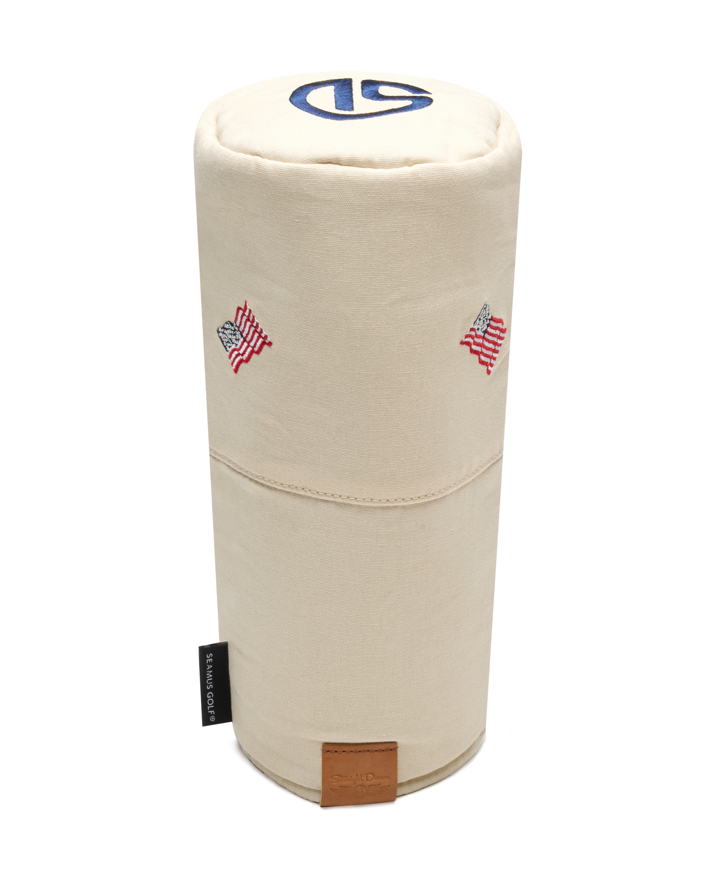 Straight Down Stars & Stripes Headcover - Cream