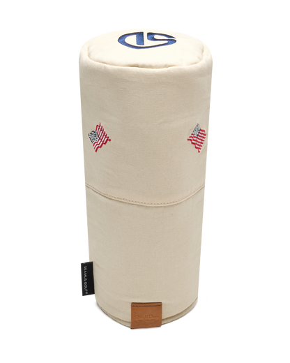 Straight Down Stars & Stripes Headcover - Cream