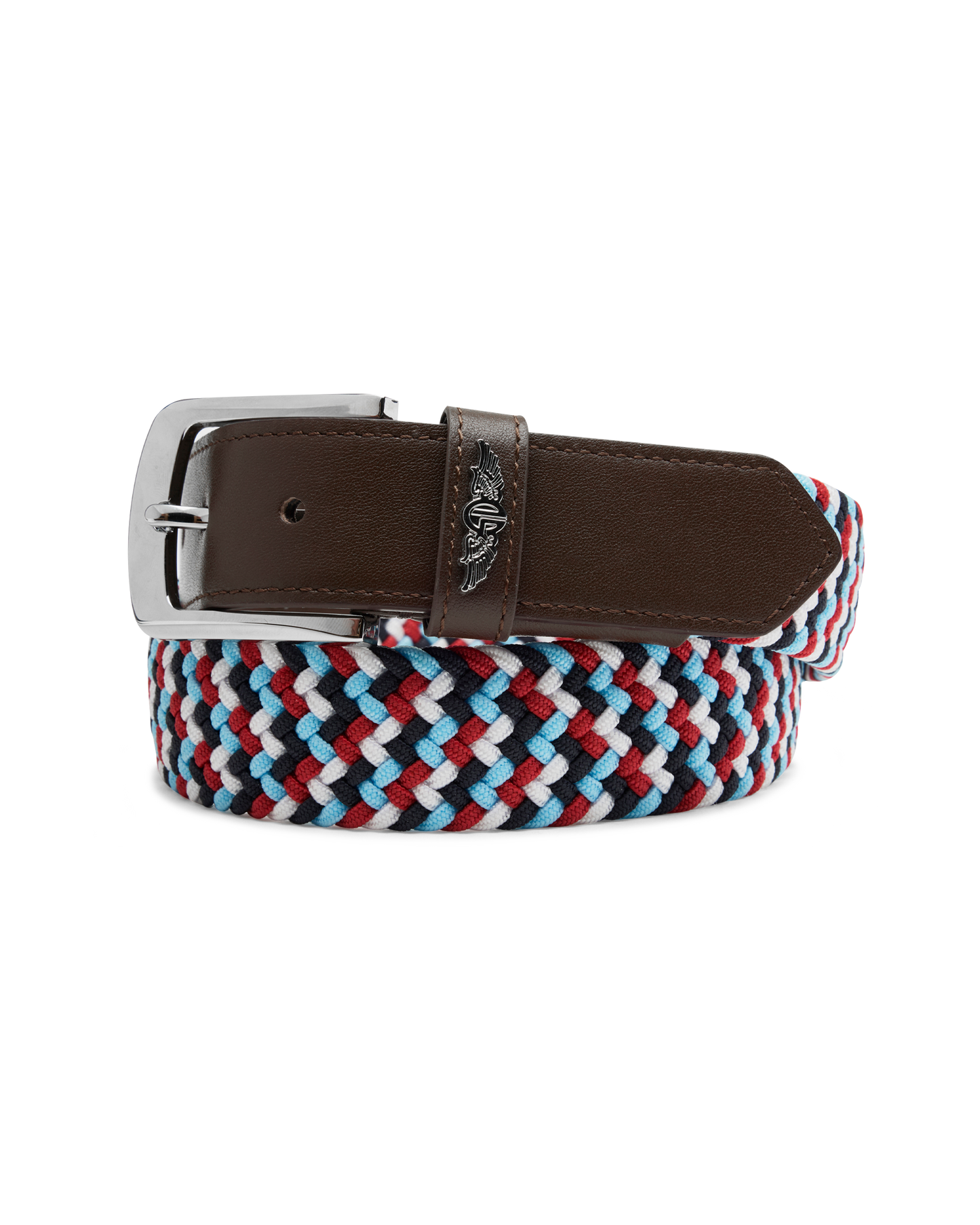 Straight Down Washington Web Belt - Flag Red