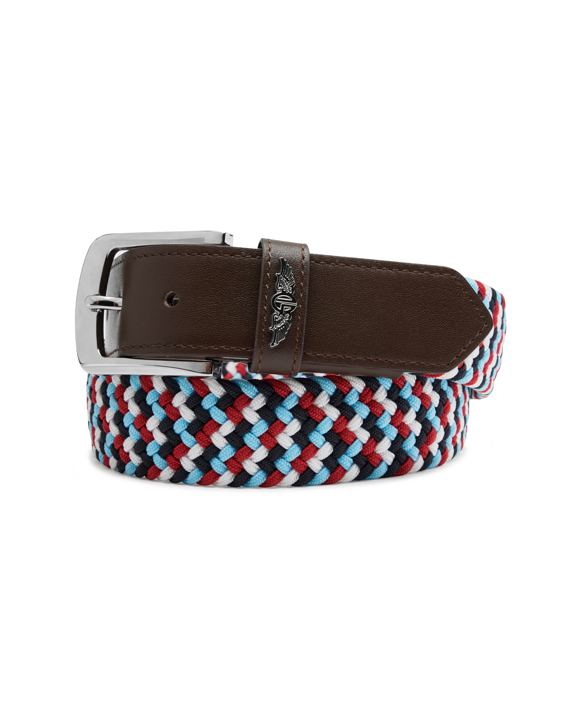 Straight Down Washington Web Belt - Flag Red