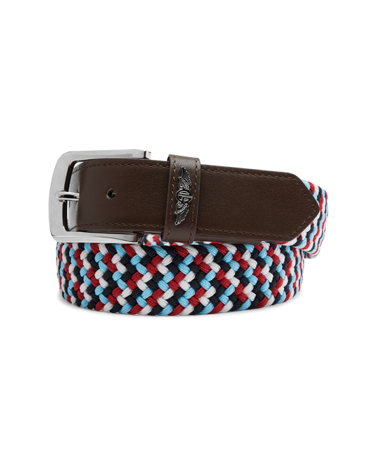 Straight Down Washington Web Belt - Flag Red