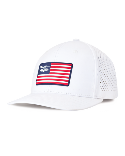 Straight Down Republic Hat - White