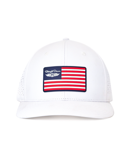 Straight Down Republic Hat - White