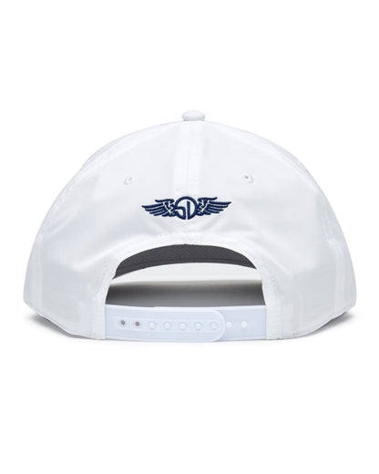 Straight Down Gator Rope Hat - White