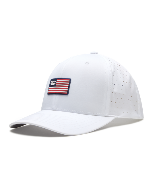 Straight Down Allegiance Hat - White