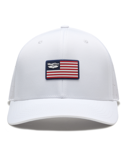 Straight Down Allegiance Hat - White
