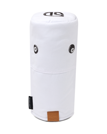 Straight Down 8 Ball Driver Headcover - White