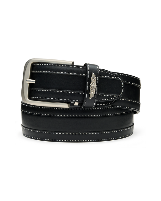 Straight Down Diplomat Belt - Black