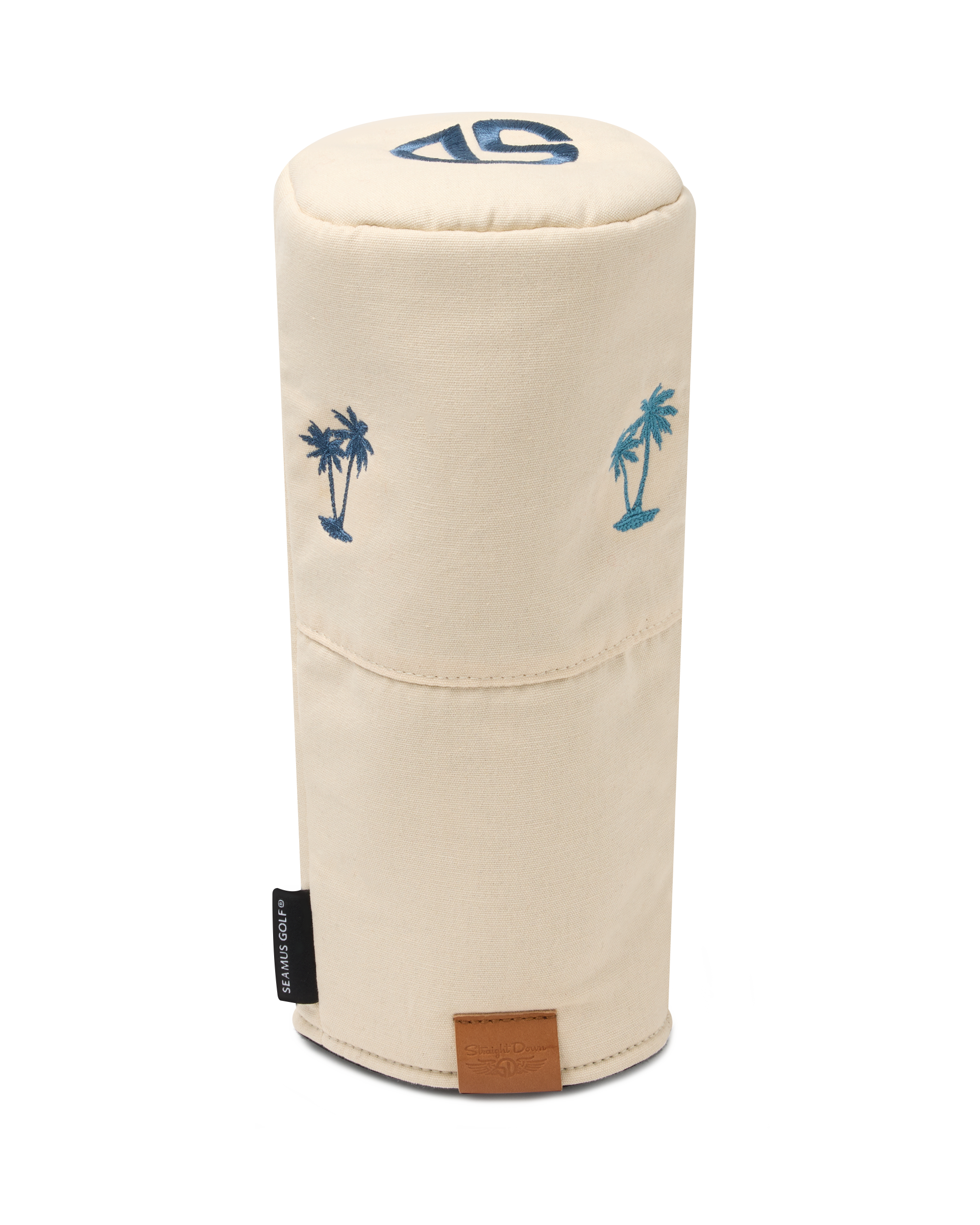 Straight Down Palm Beach Driver Headcover - Cream