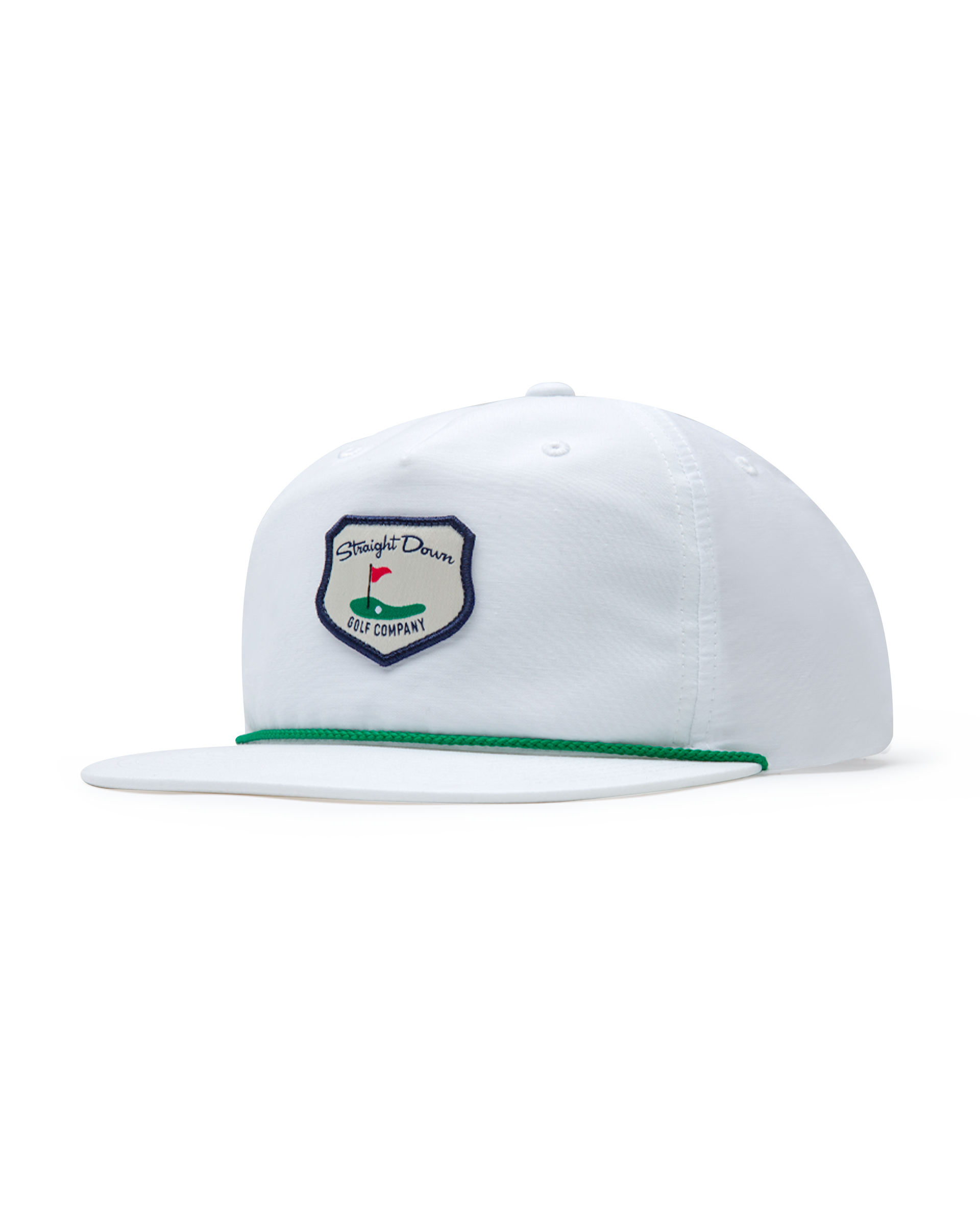 Straight Down Hogan Retro Rope Hat - White