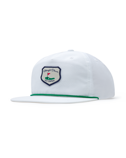 Straight Down Hogan Retro Rope Hat - White