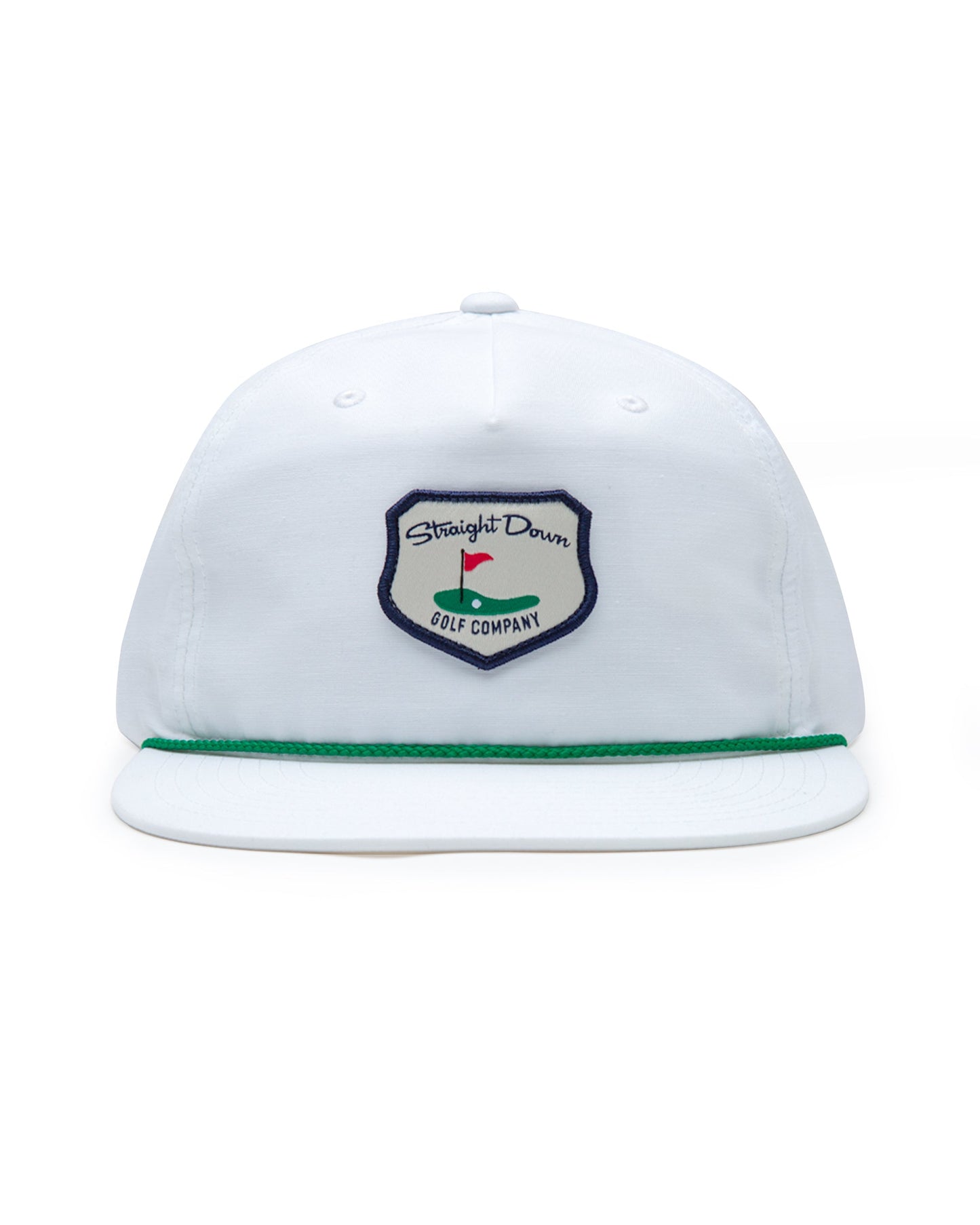 Straight Down Hogan Retro Rope Hat - White