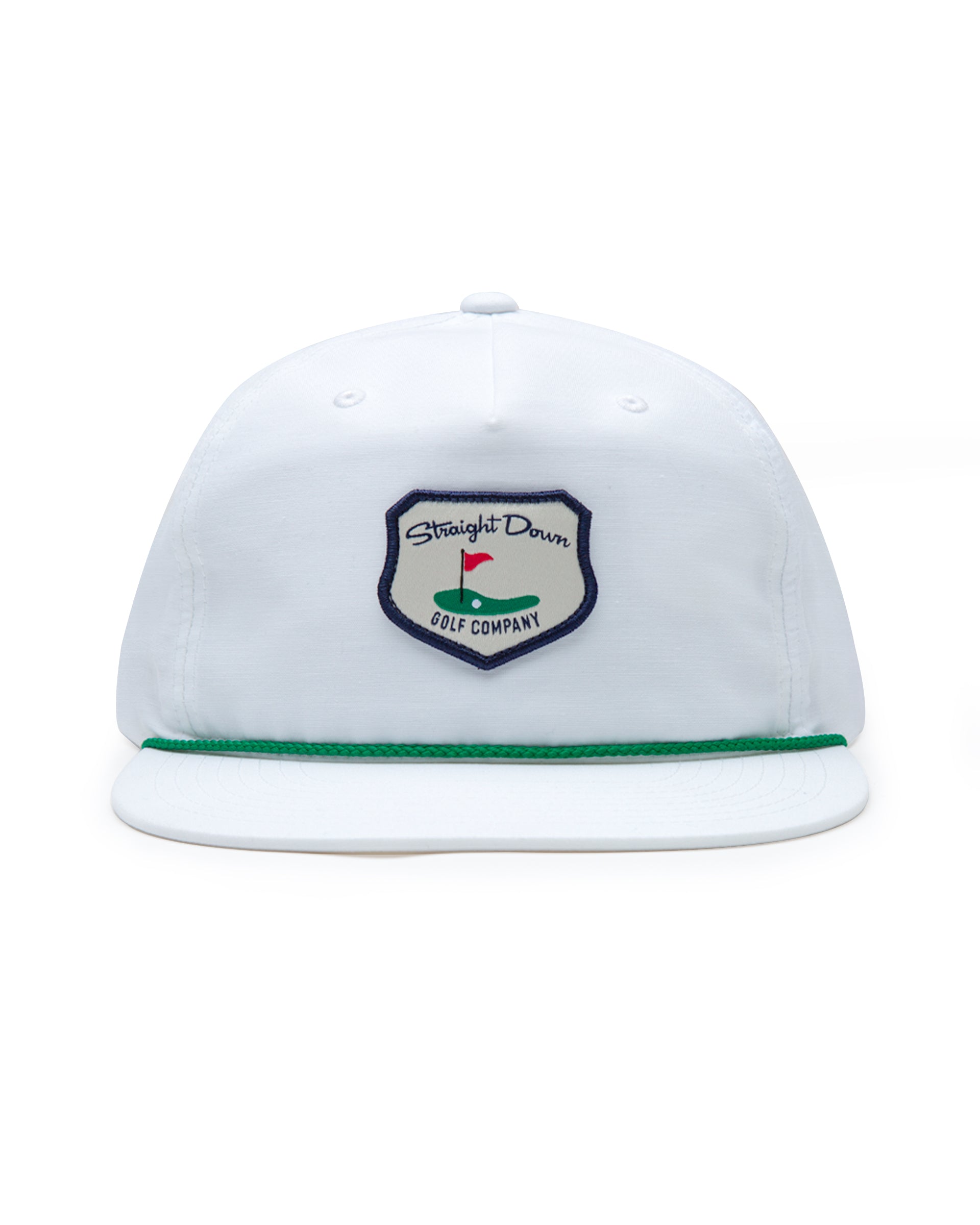 Straight Down Hogan Retro Rope Hat - White