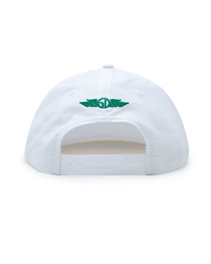 Straight Down Hogan Retro Rope Hat - White