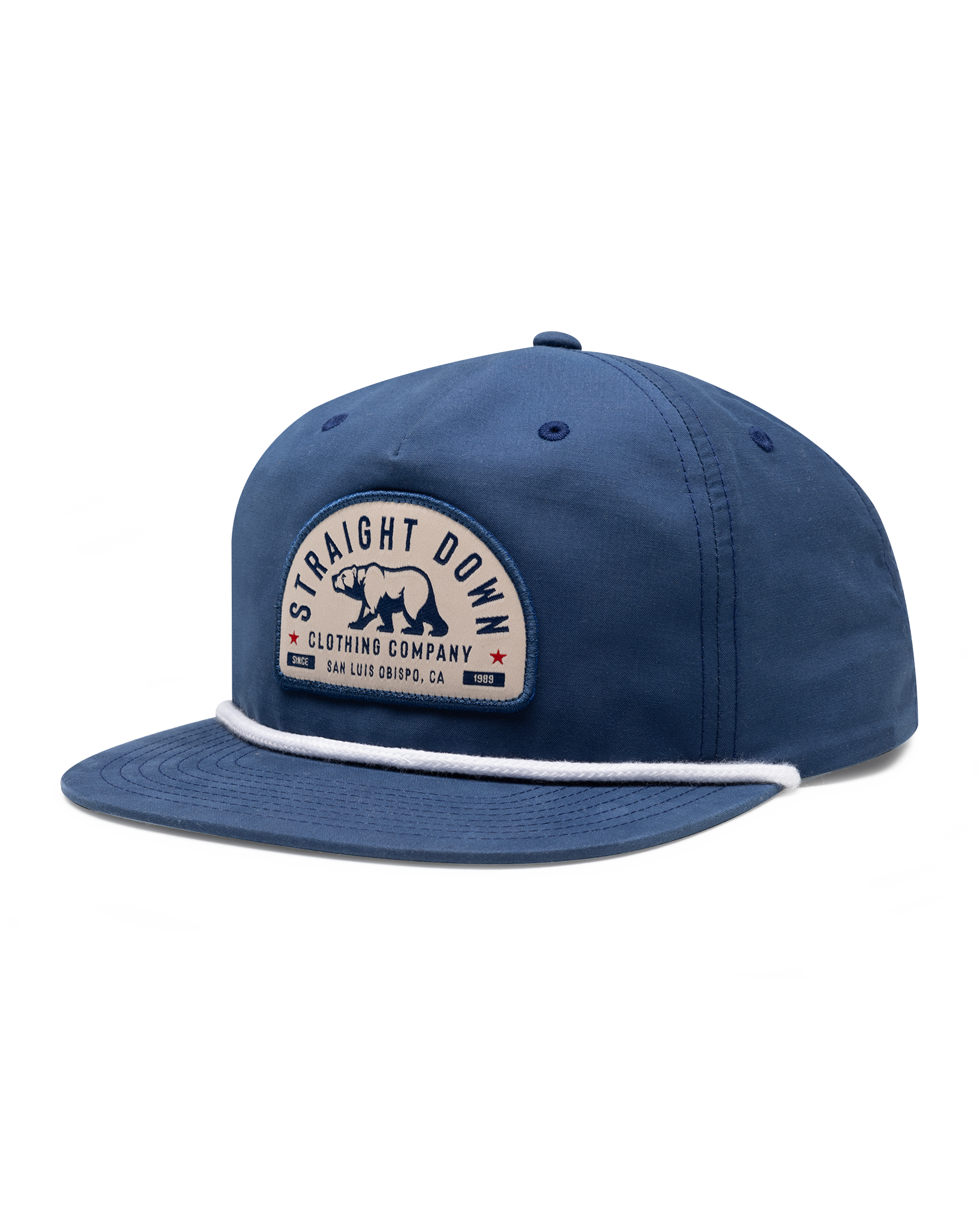 Straight Down Bear Country Rope Hat - New Indigo