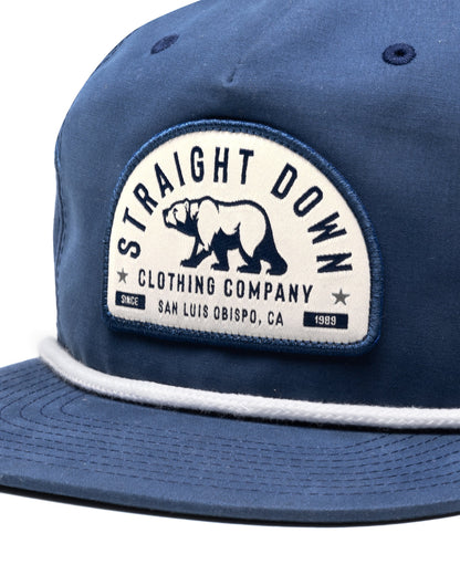 Straight Down Bear Country Rope Hat - New Indigo