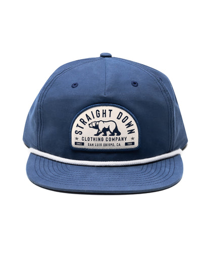 Straight Down Bear Country Rope Hat - New Indigo