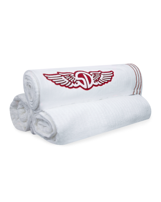 Straight Down Club Towel - Red