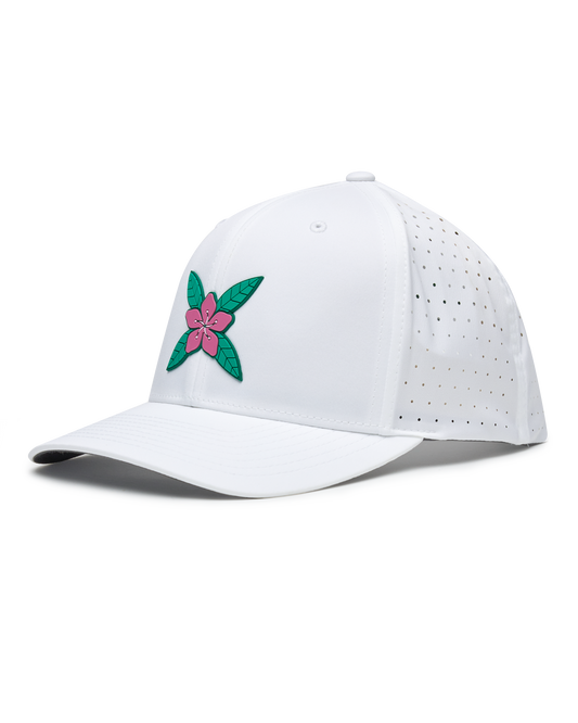 Straight Down Azalea Hat - White