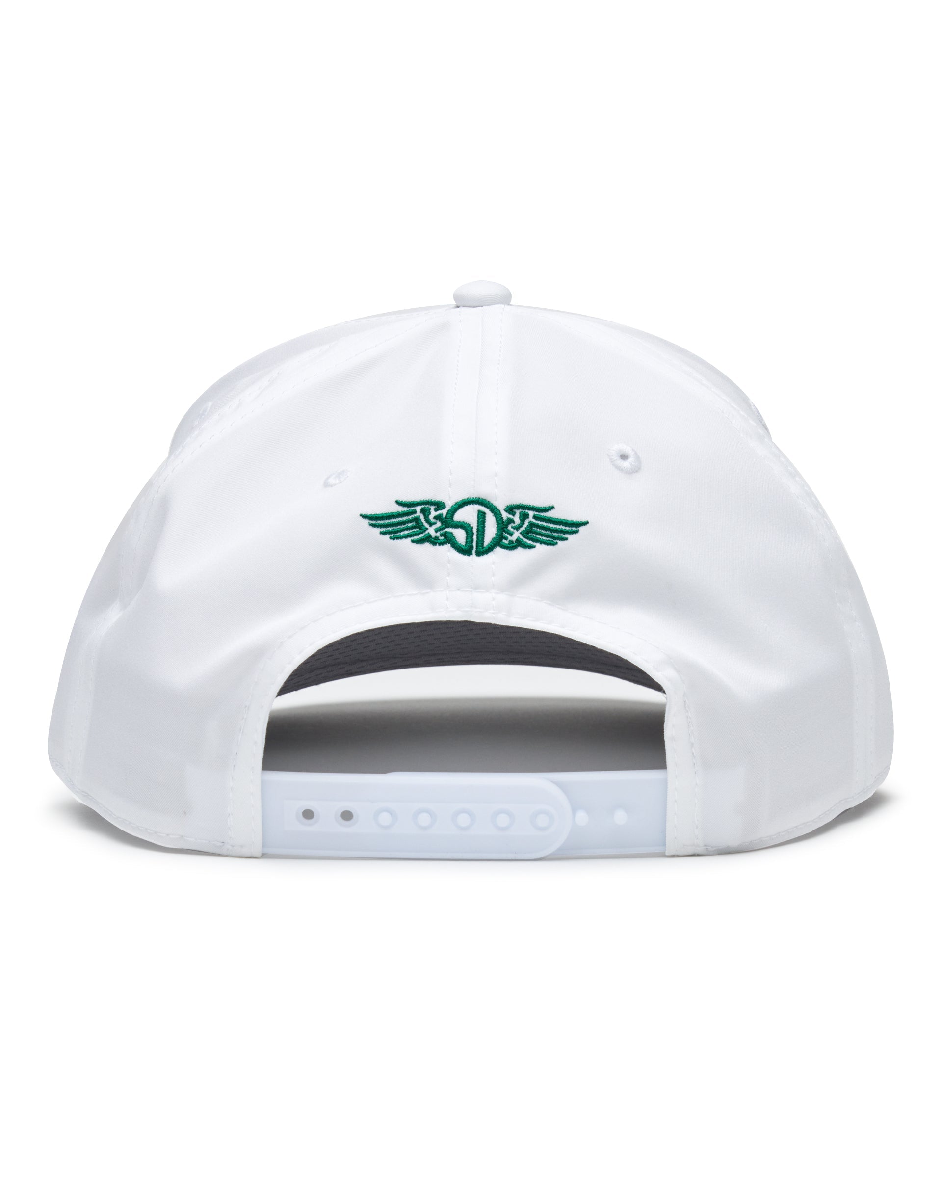 Straight Down Pin High Rope Hat - White Kelly