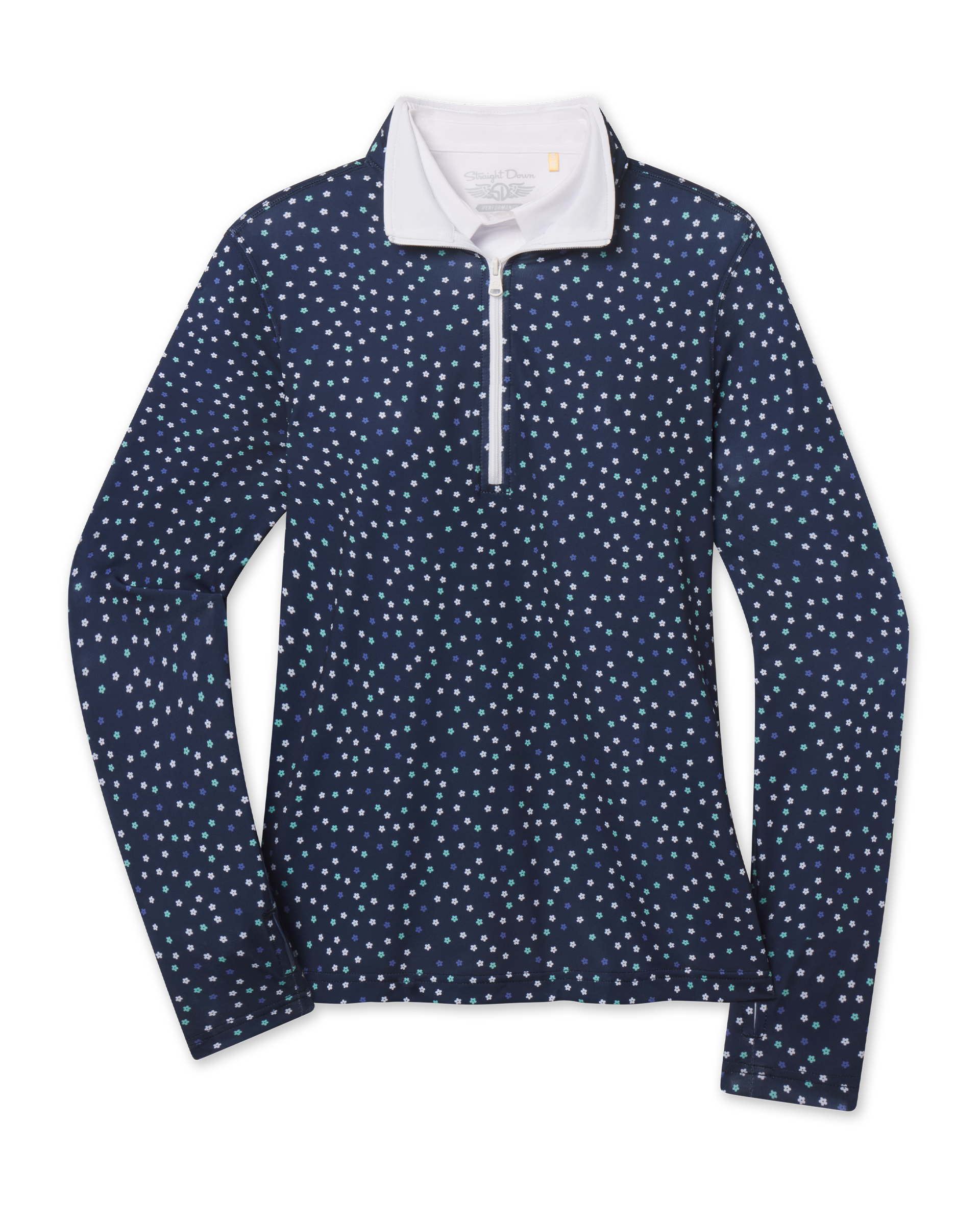 Straight Down Sprinkles Quarter Zip - New Indigo