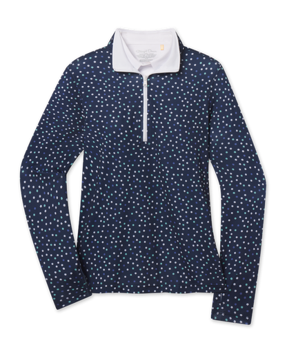 Straight Down Sprinkles Quarter Zip - New Indigo