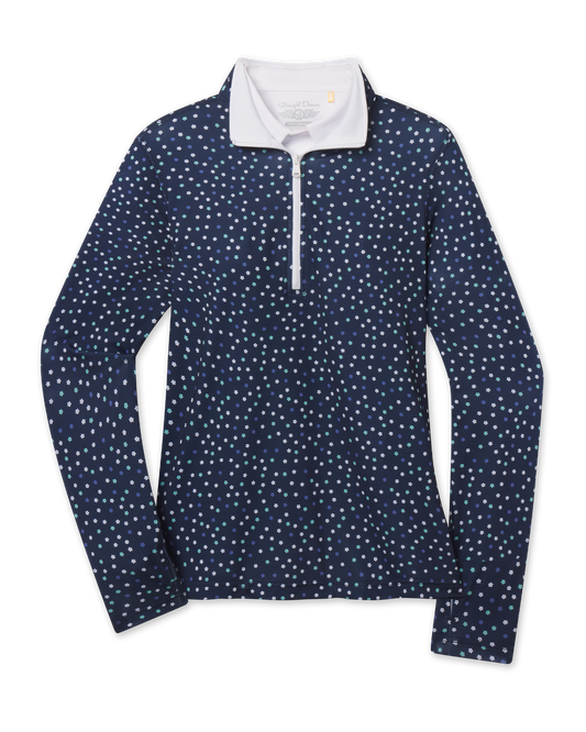 Straight Down Sprinkles Quarter Zip - New Indigo