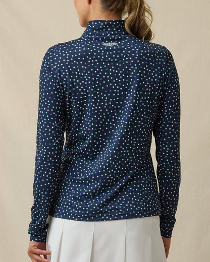 Straight Down Sprinkles Quarter Zip - New Indigo