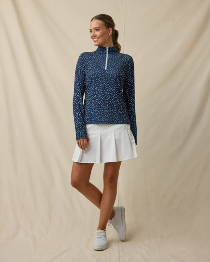 Straight Down Sprinkles Quarter Zip - New Indigo