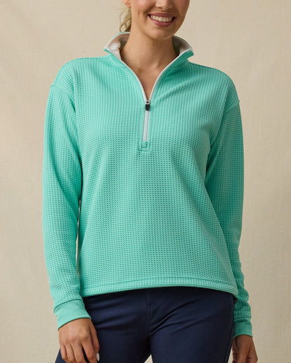 Straight Down Opal Half Zip - Cascade