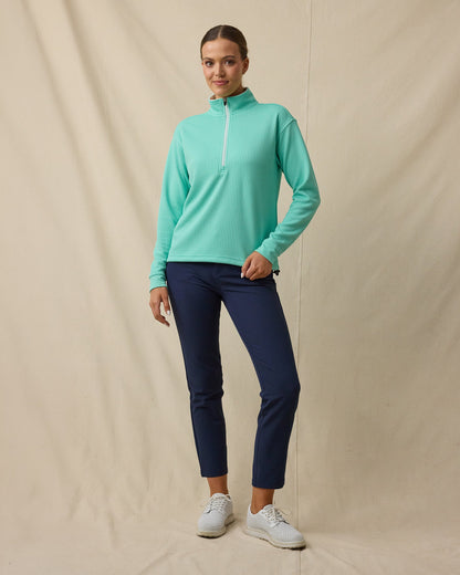 Straight Down Opal Half Zip - Cascade