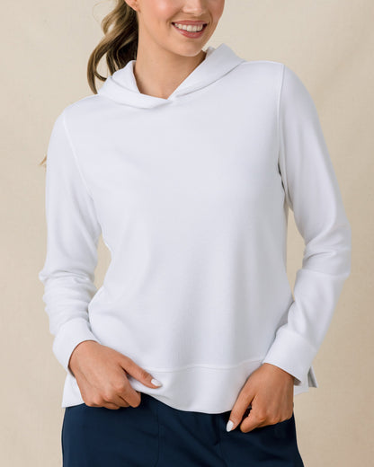 Straight Down Daria Hoodie - White