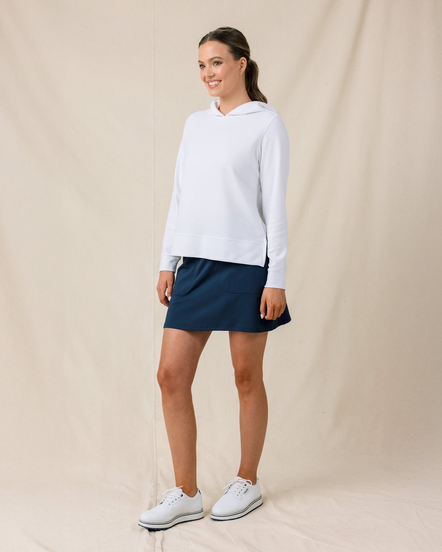 Straight Down Daria Hoodie - White