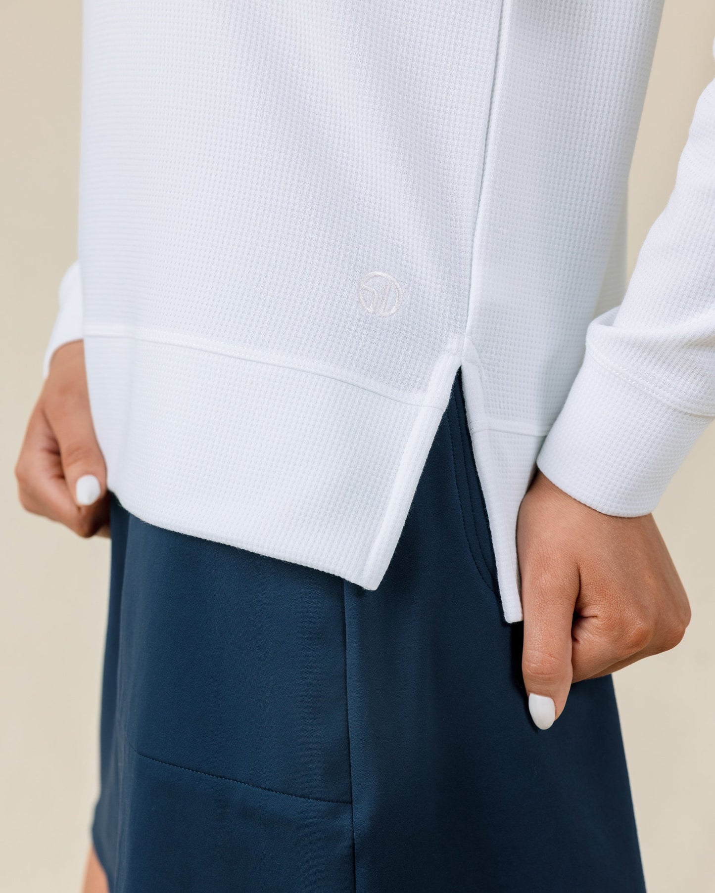 Straight Down Daria Hoodie - White