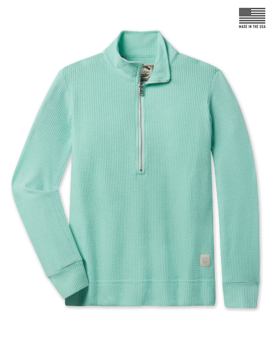 Straight Down Hills Quarter Zip - Cascade