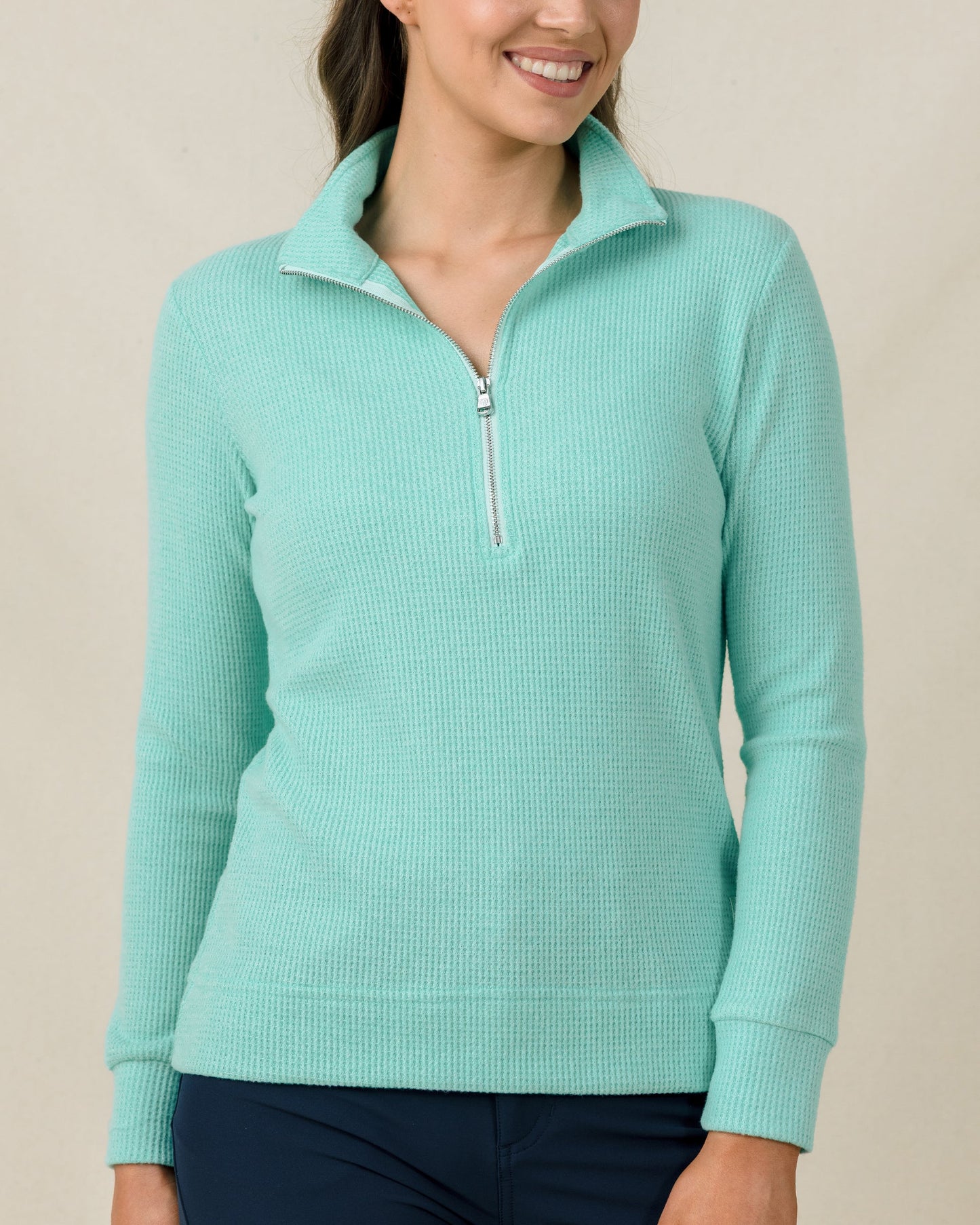 Straight Down Hills Quarter Zip - Cascade