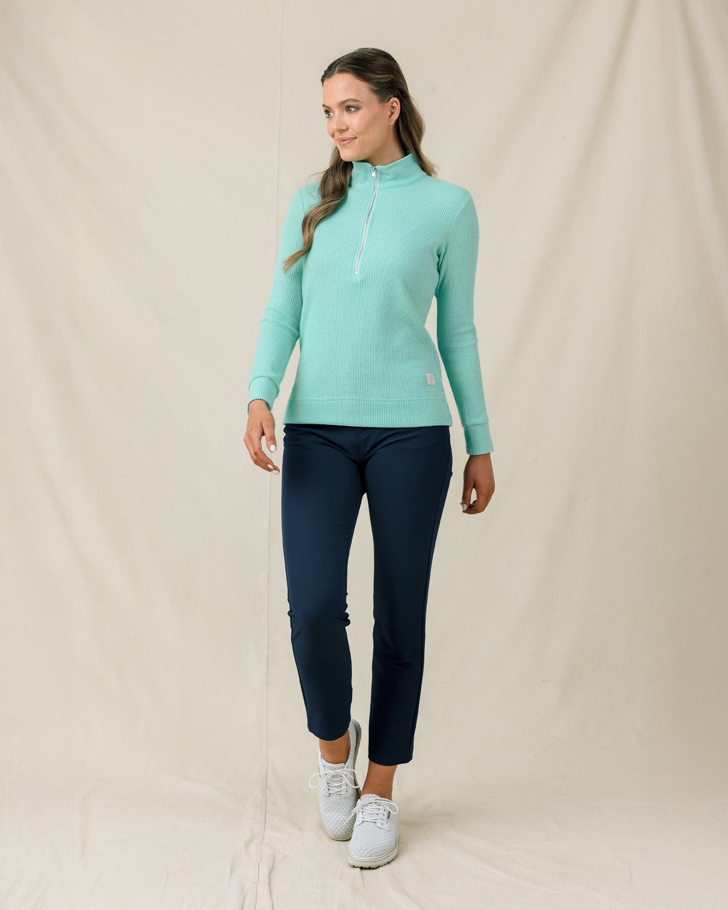 Straight Down Hills Quarter Zip - Cascade