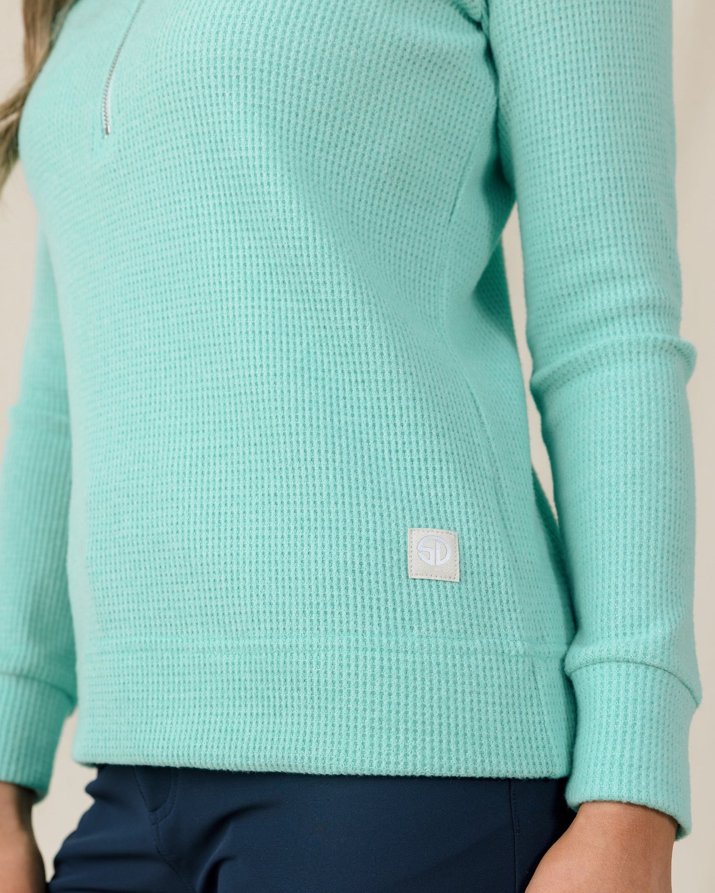 Straight Down Hills Quarter Zip - Cascade